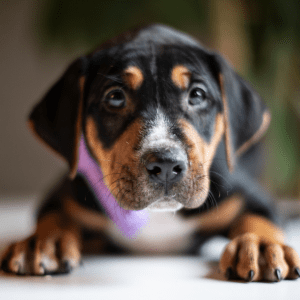 Black and Tan Coonhound Puppy